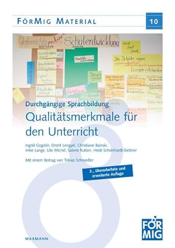 Durchgängige Sprachbildung. Qualitätsmerkmale für den Unterricht (FörMig Material) von Waxmann Verlag GmbH